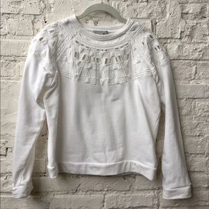SEA Sz XS Embroidered Sweater 100% Cotton